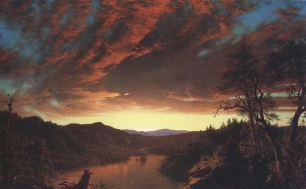 Frederic E.Church Twilight in the Wilderness Sweden oil painting art